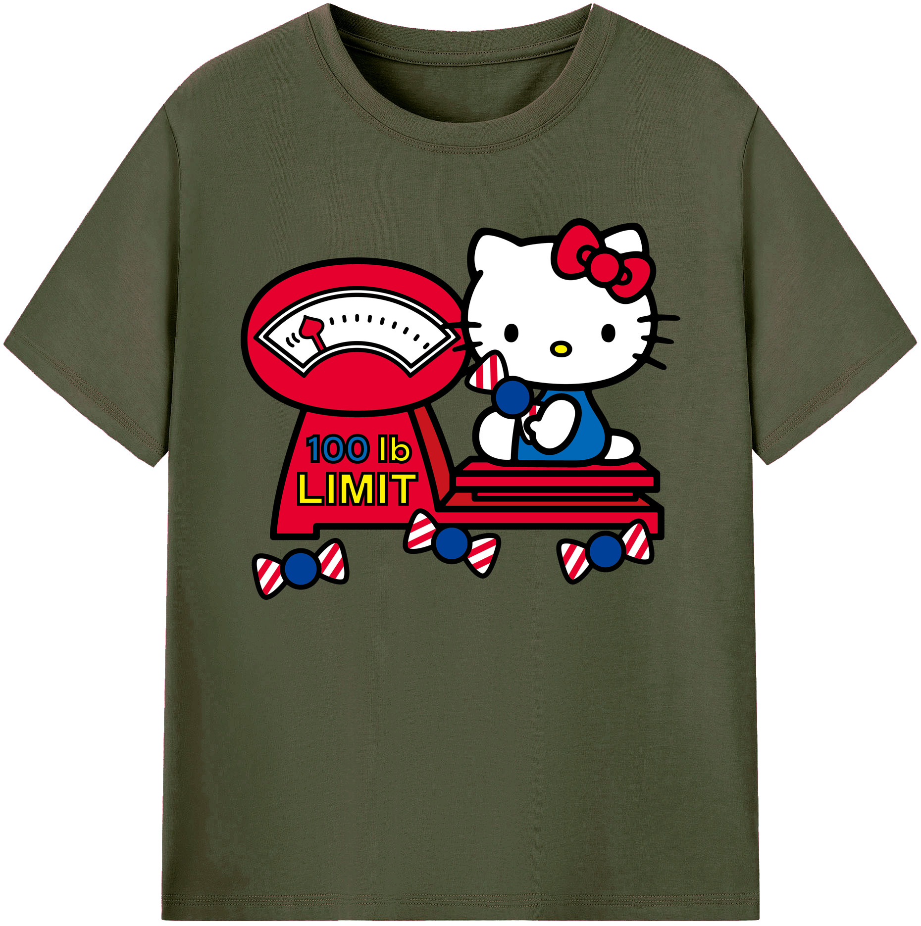 （画像用） Hello Kitty ハローキティ 綿100％ メンズ半袖Tシャツ｜肌触りやわらか＆通気性